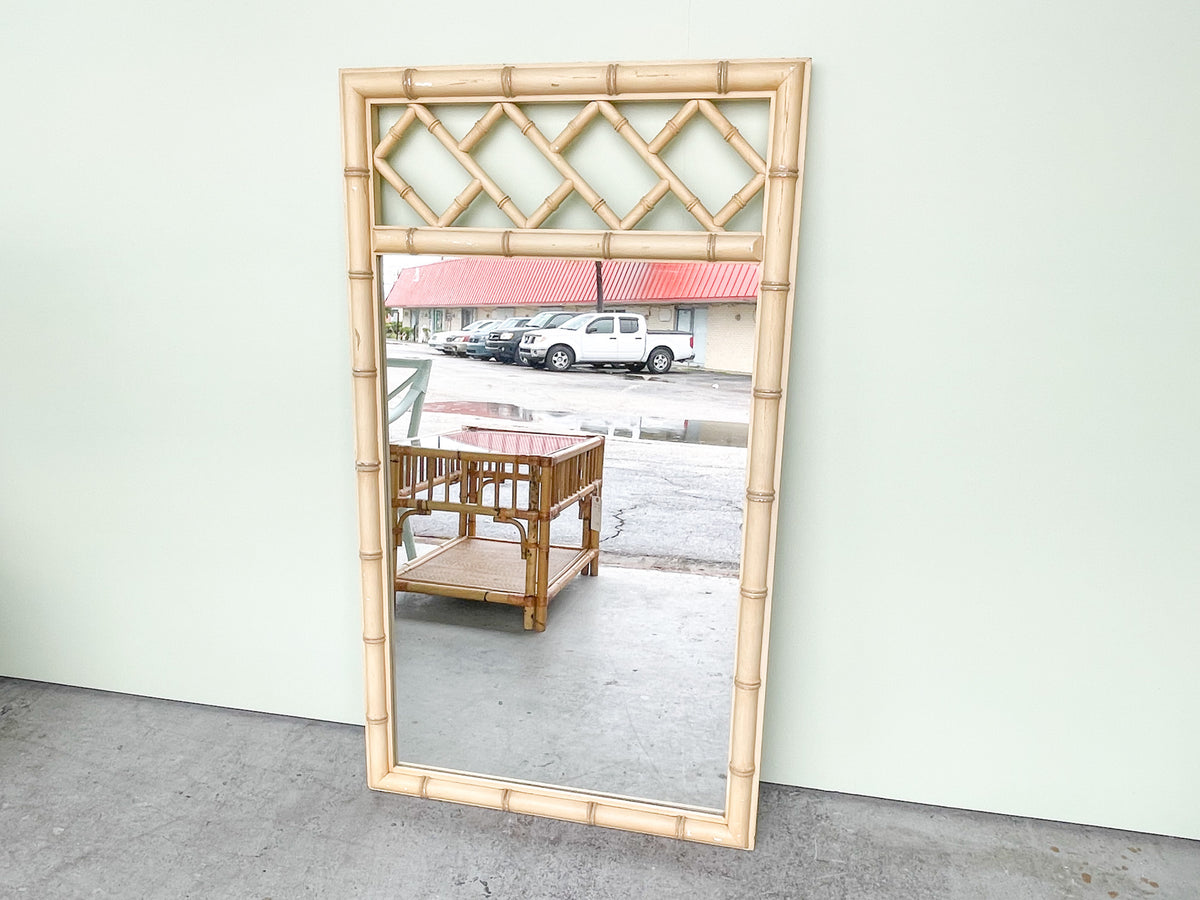Faux Bamboo Chippendale Mirror