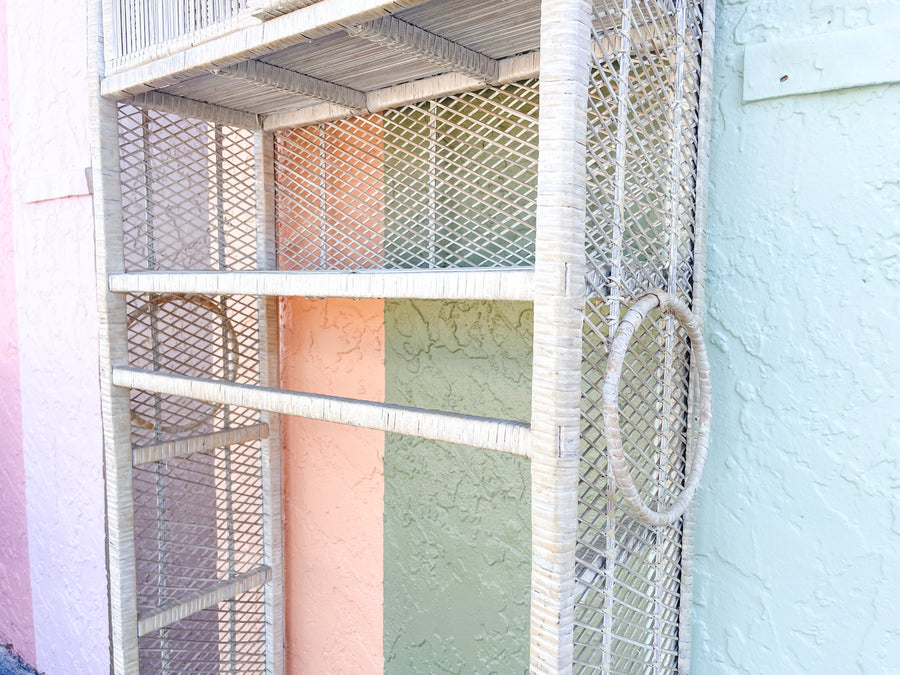 Rattan Washroom Etagere