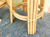 Set of Three Cute Rattan Bar Stools