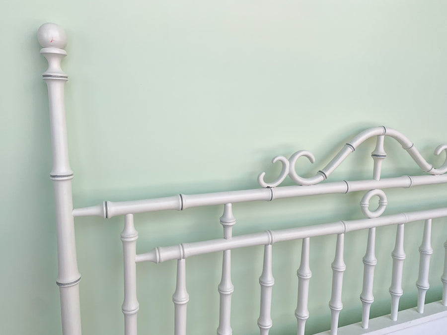 Faux Bamboo Curly Queen Headboard