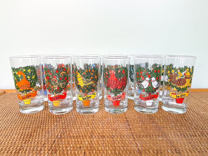 Twelve Days of Christmas Glassware