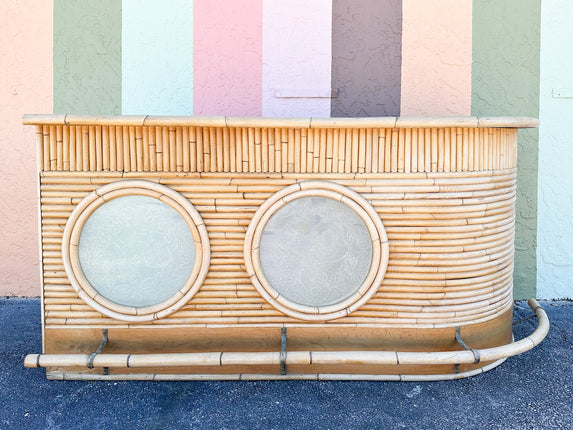 Coastal Rattan Porthole Bar