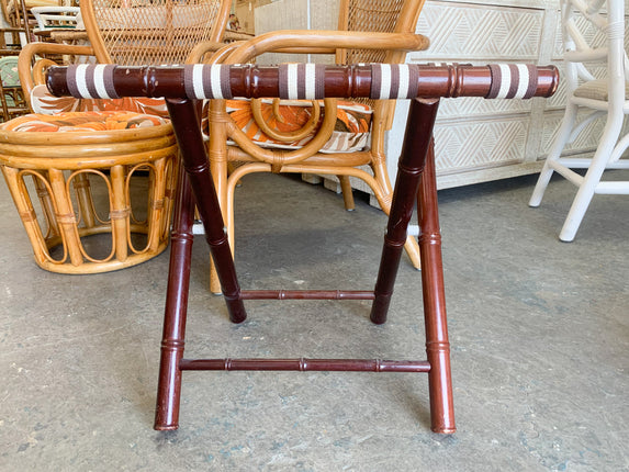 Faux Bamboo Luggage Rack