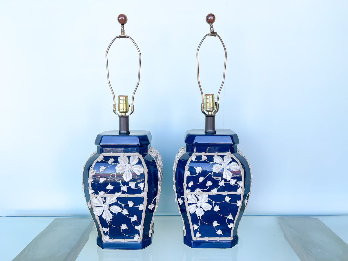 Pair of Navy Icing Lamps