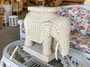 Wicker Elephant Garden Seat