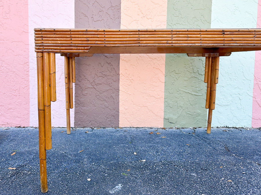 Art Deco Style Rattan Dining Table