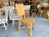 Woven Rattan Scalloped Side Chair