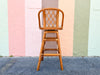 Set of Four Coastal Rattan Bar Stools