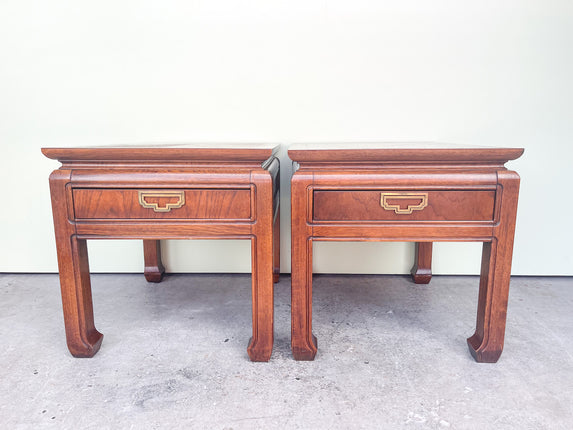 Pair of Handsome Thomasville Ming Side Tables