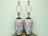 Pair of Colorful Floral Lamps