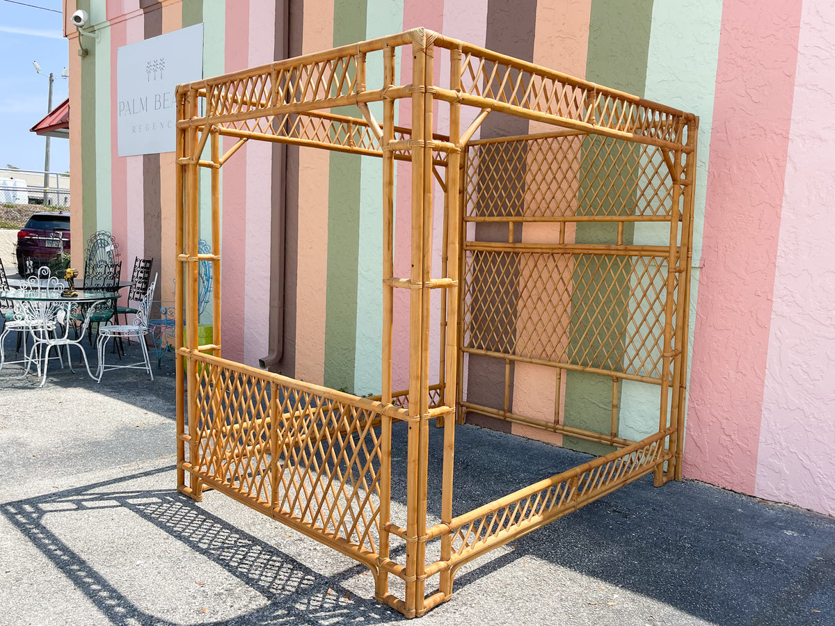 Fab Rattan Queen Canopy Bed