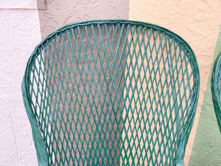 Pair of High Back Webspun Chairs