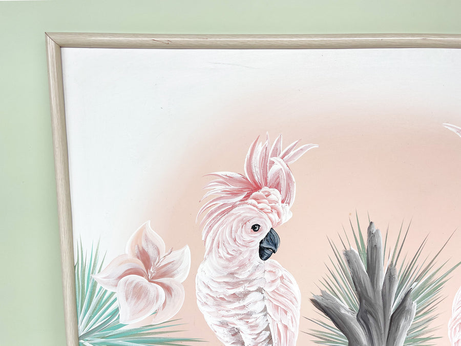 Pair of Pink Cockatoos Art