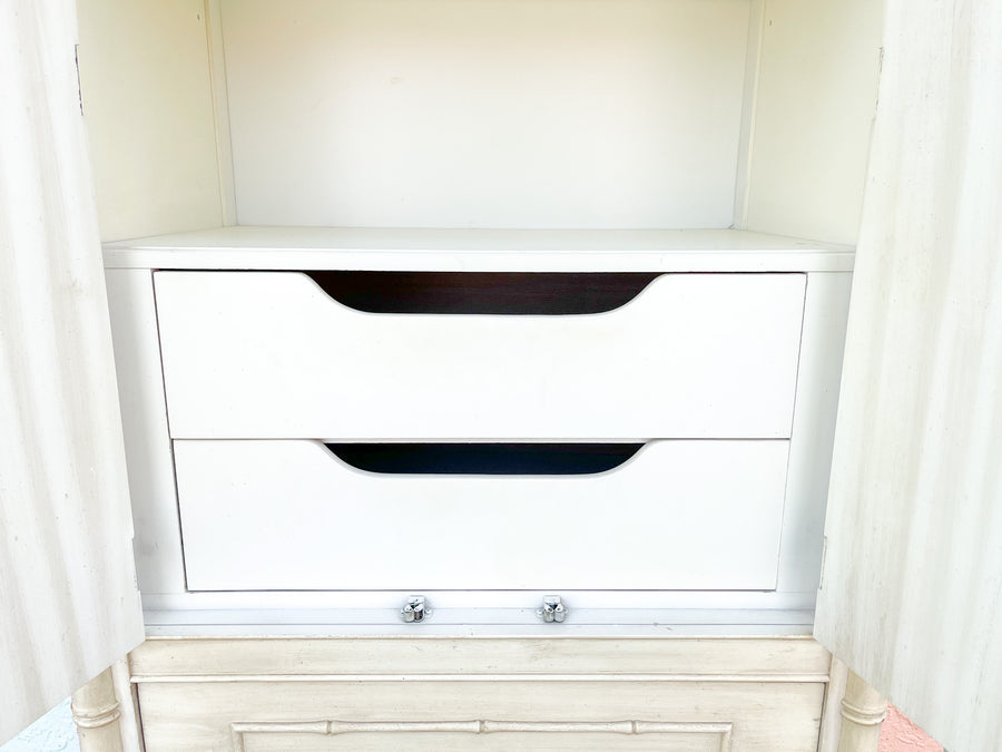 Warehouse Wednesday Sale: Faux Bamboo Thomasville Cabinet