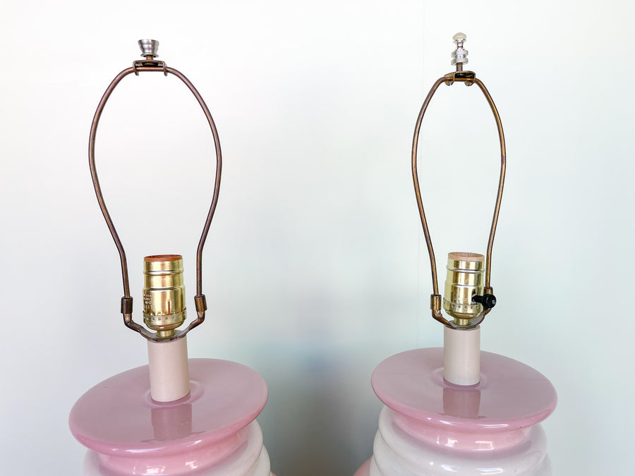 Pair of Pink Chic Lamps