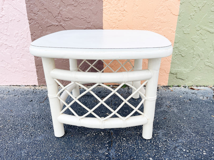 Pair of Petite Ficks Reed Side Tables