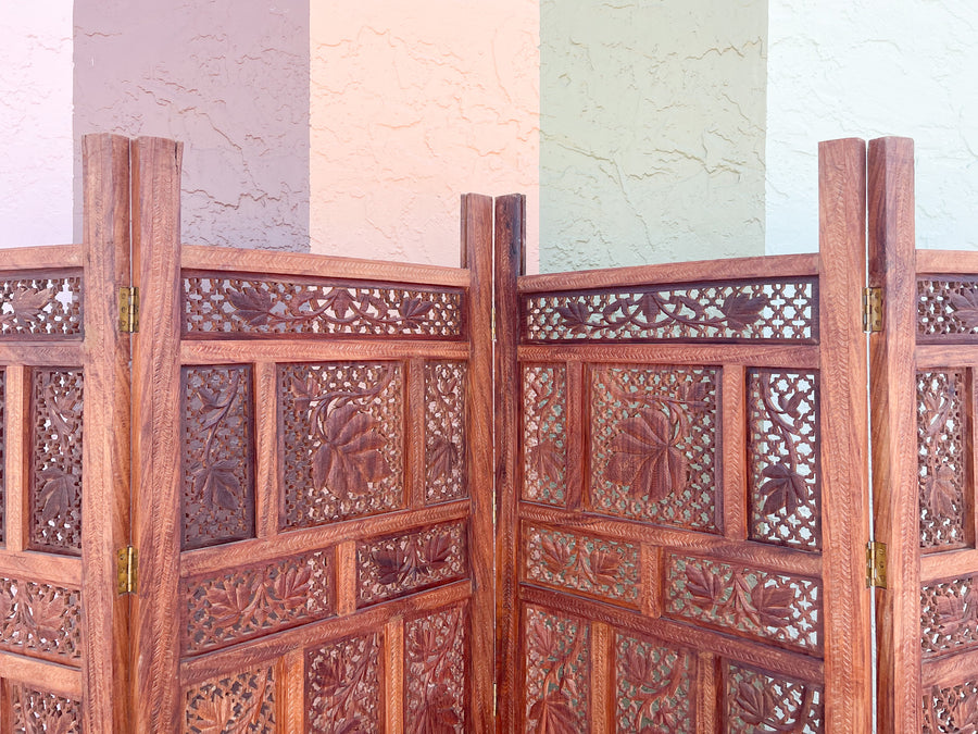 Moroccan Chic Four Panel Screen