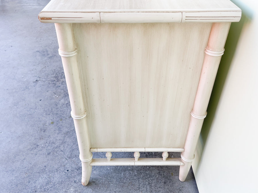 Pair of Century Faux Bamboo Nightstands