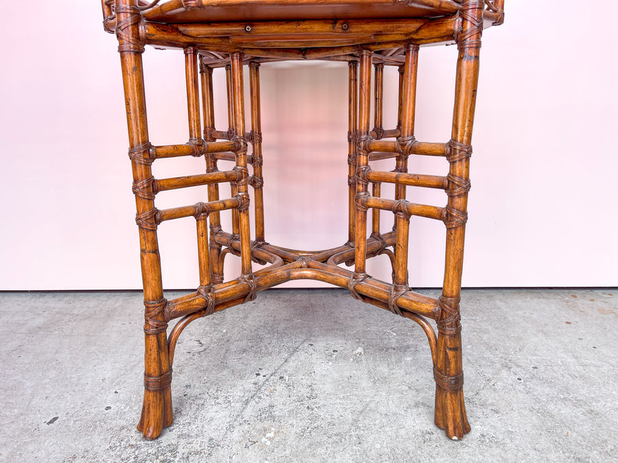 Pair of Island Chic Rattan Side Tables