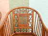 Pair of Tortoiseshell Rattan Brighton Style Chairs