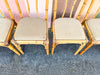 Set of Six Italian Rattan Dining Chairs