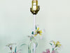 Pair of Cute Floral Tole Lamps