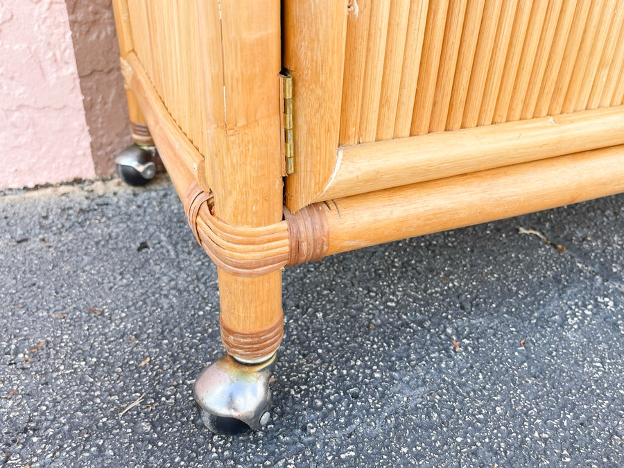 Warehouse Wednesday Sale: Coastal Rattan Bar Cart