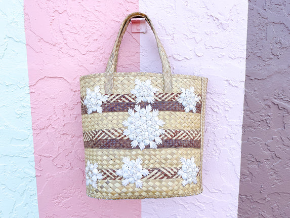 Shellegance Rattan Beach Bag