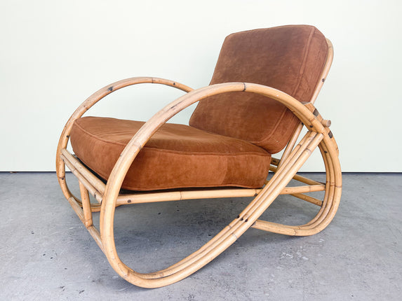 Old Florida Reclining Rattan Lounge Chair