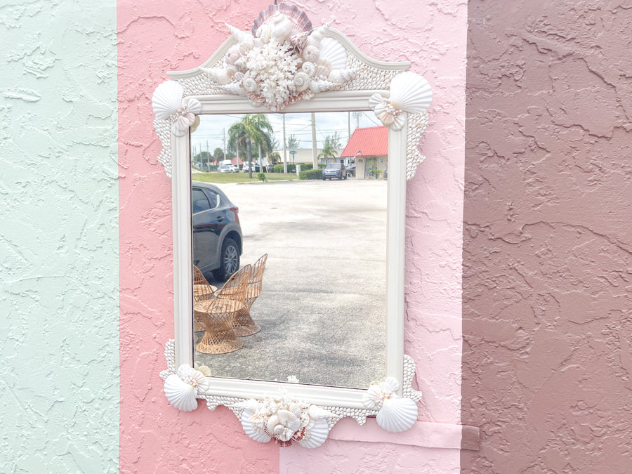 Unique Scallop Shell Mirror