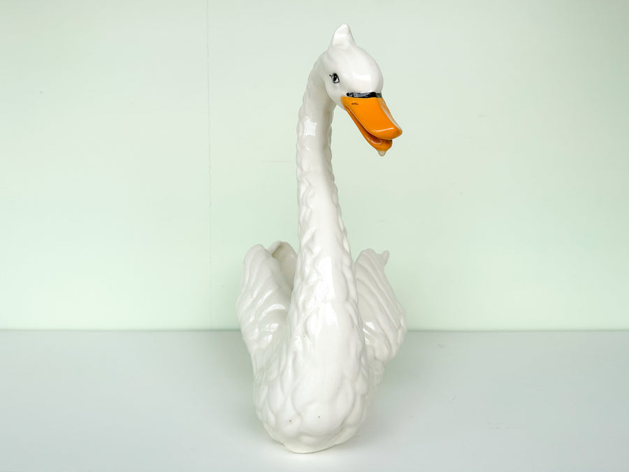 Large Italian Swan Cachepot