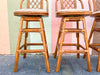 Set of Four Coastal Rattan Bar Stools