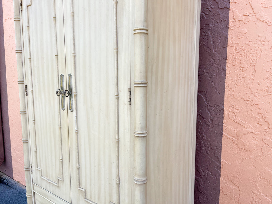Warehouse Wednesday Sale: Faux Bamboo Thomasville Cabinet