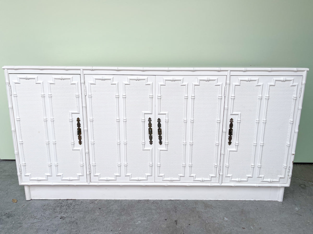 Palm Beach Faux Bamboo Credenza