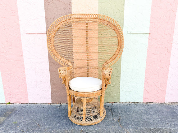 Natural Rattan Peacock Chair