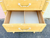 Thomasville Yellow Faux Bamboo Lingerie Chest