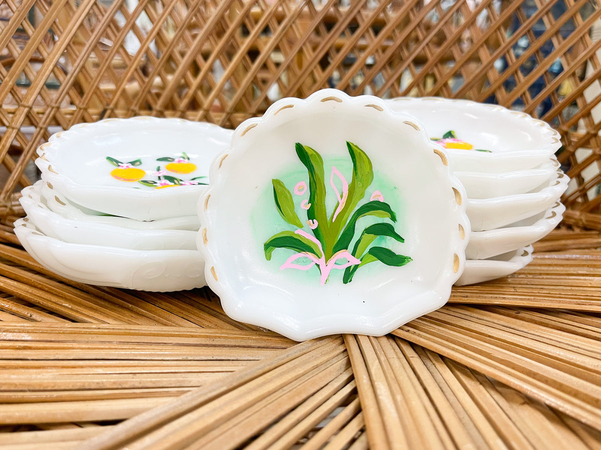 Hand Painted Sea Palm Trinket Dish by Laura Dro