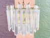 MCM Two Tier Lucite Chandelier