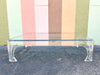 Large Modern Glam Lucite Coffee Table