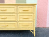 Happy Yellow Faux Bamboo Dresser