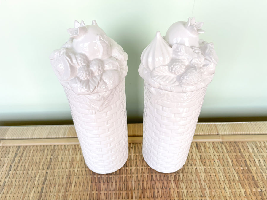 Pair of Fitz and Floyd Canisters