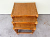 Set of Rattan Chippendale Nesting Tables