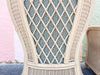 Pair of Island Chic Fan Back Rattan Chairs
