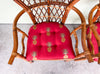 Pair of Rattan Balloon Back Chairs