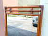 Large Handsome Ficks Reed Rattan Mirror