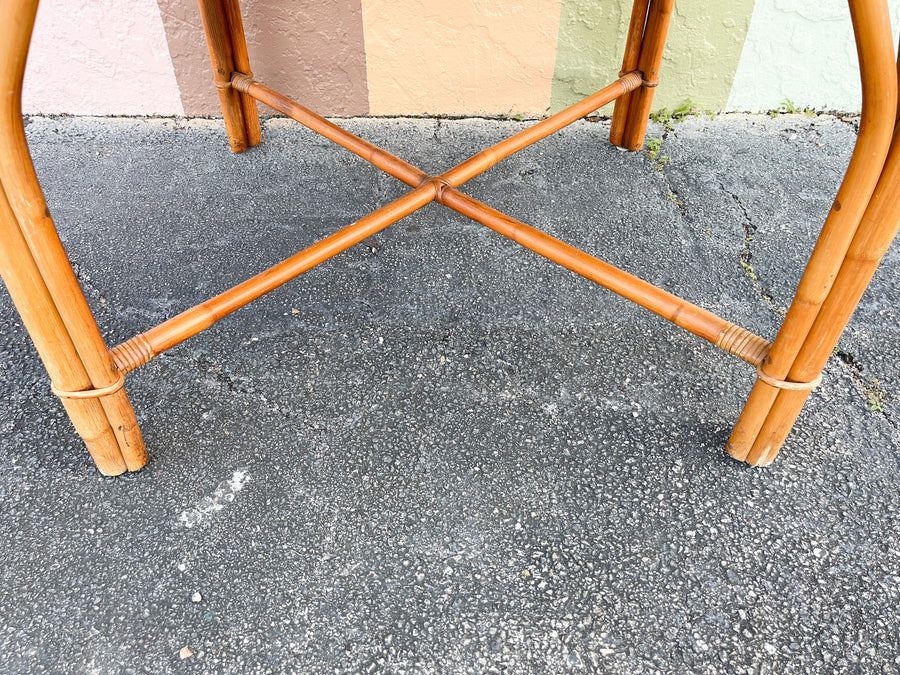 Ficks Reed Flip Top Rattan Game Table