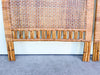 Pair of Arched Rattan Twin Headboards