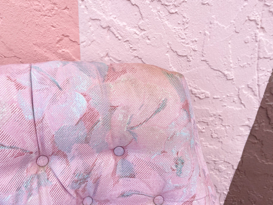 Pair of Pink Chic Floral Upholstered Chairs