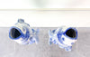 Pair of Blue and White Koi Vases