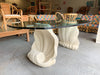 Double Shell Plaster Dining Table